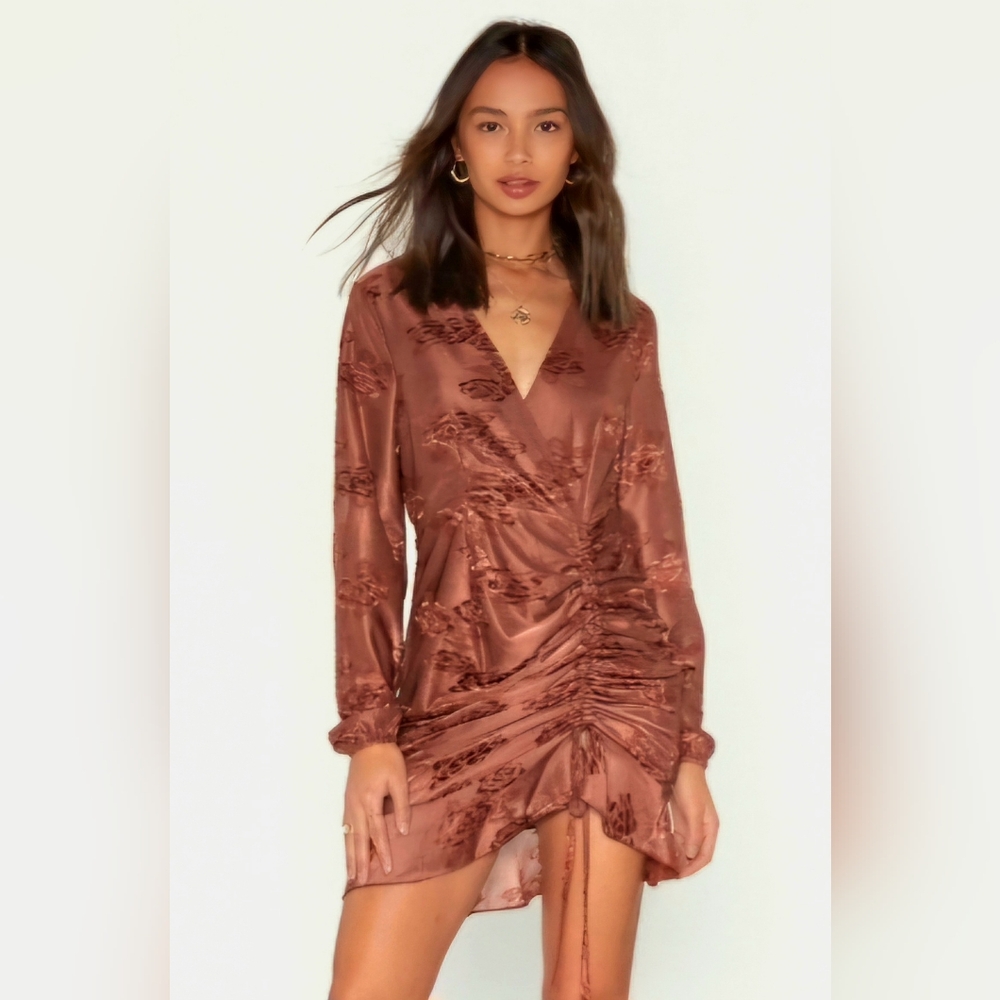 Rarin' to Grow Floral Ruched Dress